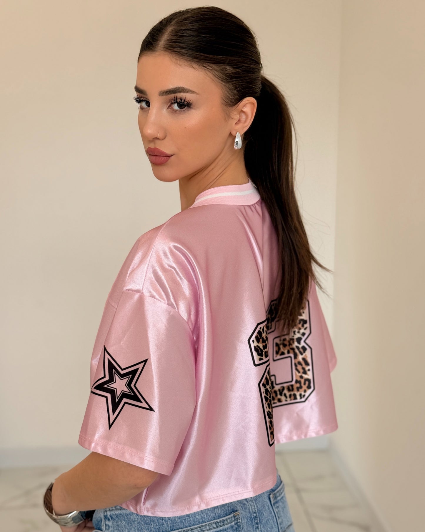 T-SHIRT CROP STELLA ROSA