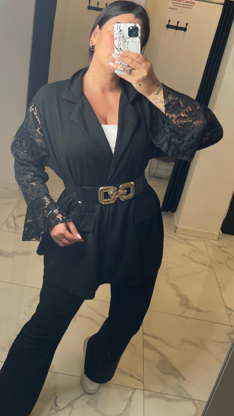 Tailleur pizzo curvy