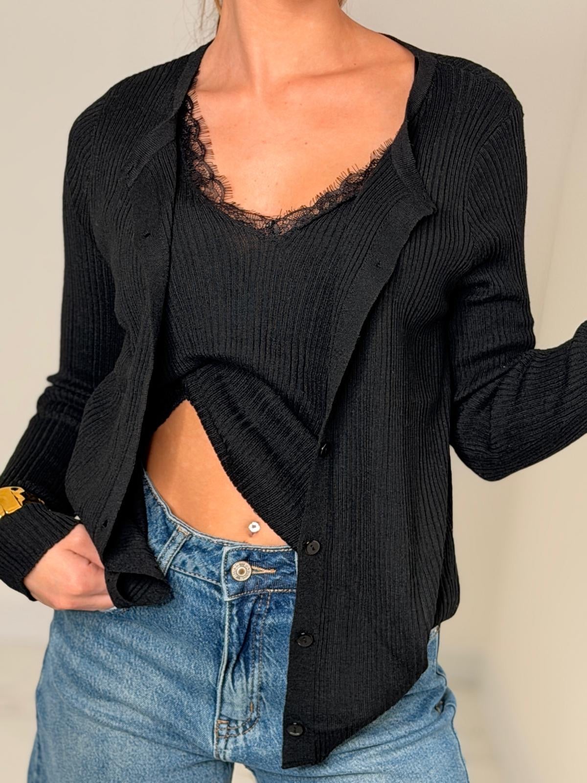 CARDIGAN LIDIA NERO