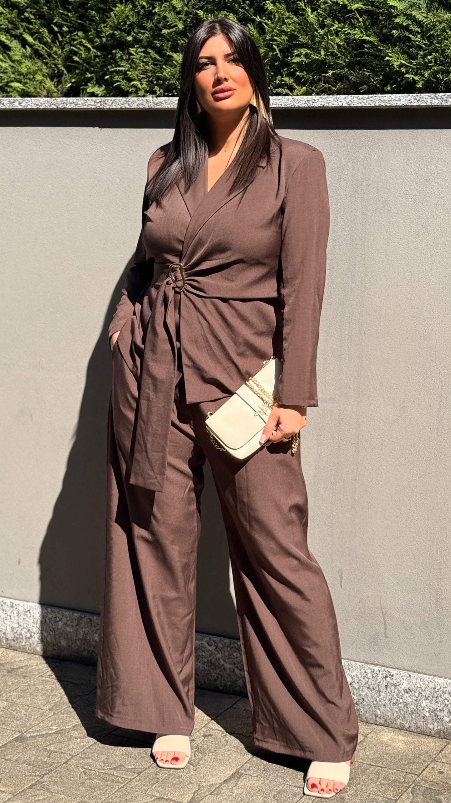 TAILLEUR SOPHIE CURVY MARRONE