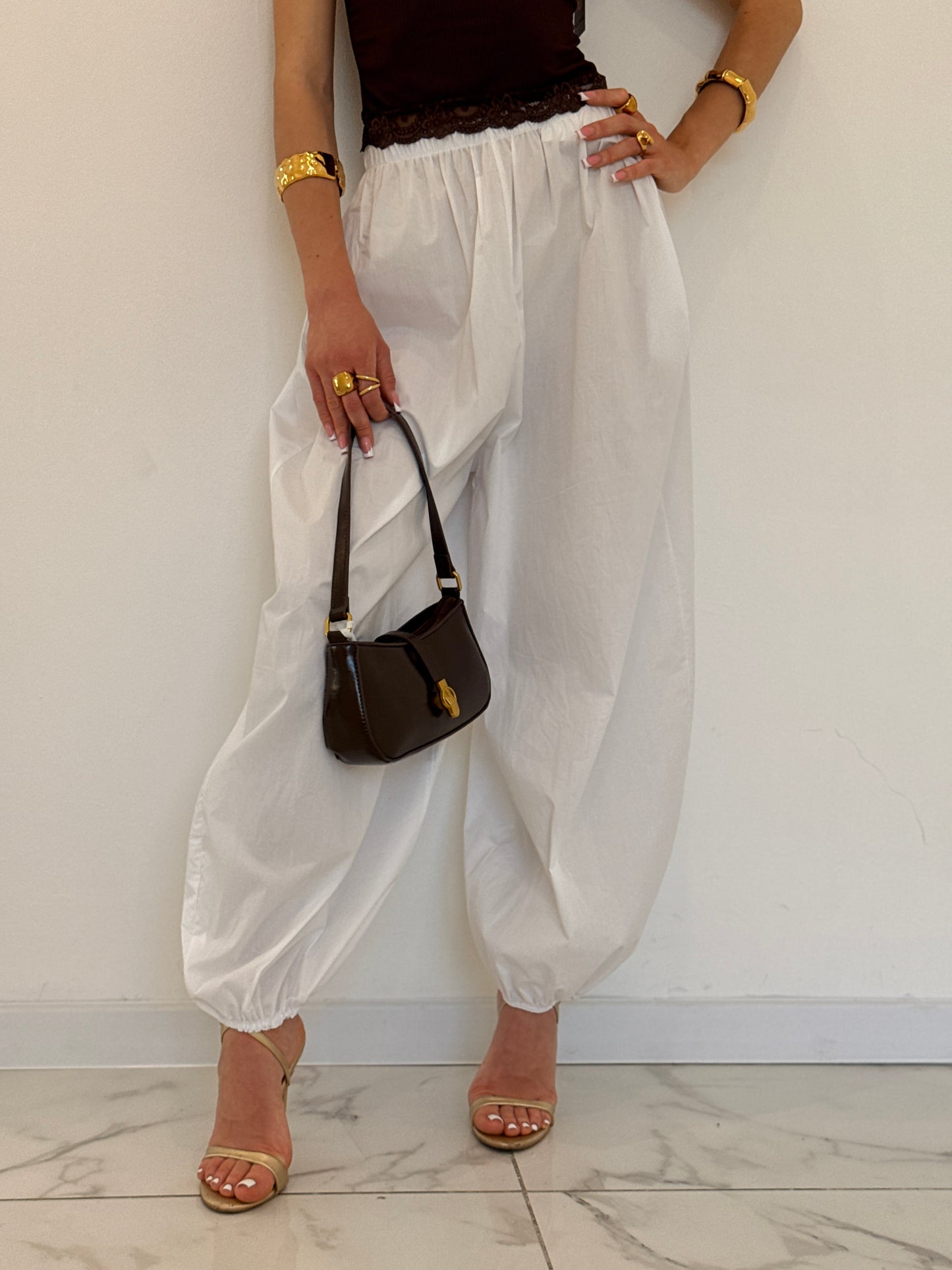 PANTA CARGO BIANCO