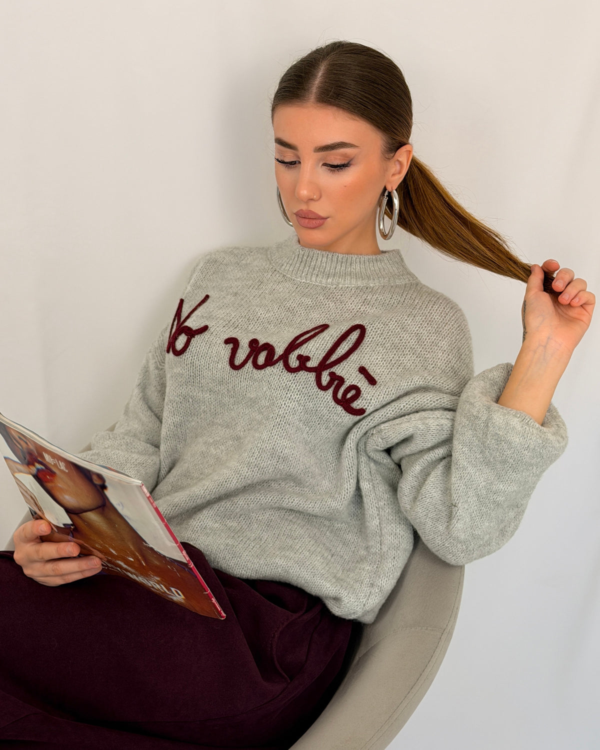 PULL NO VABBÈ GRIGIO