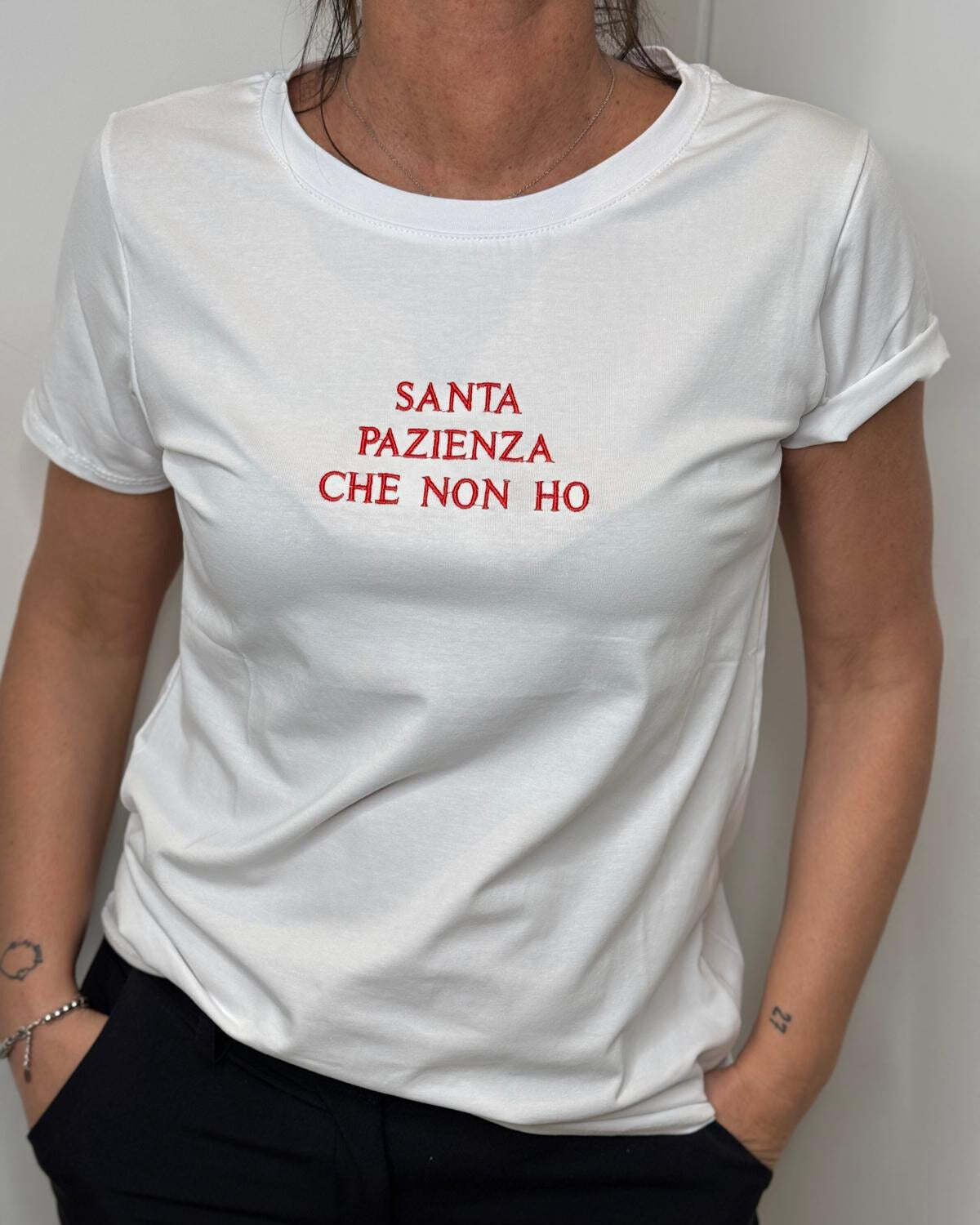 T-shirt scritte red
