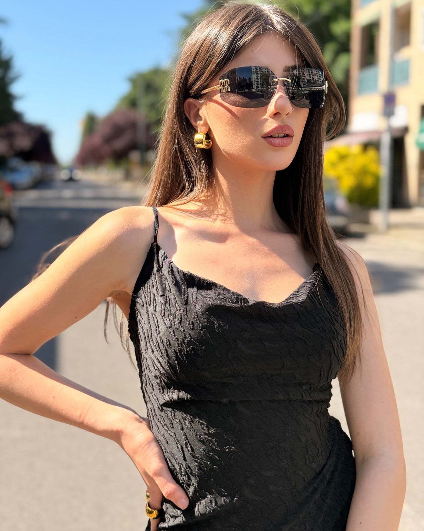 VESTITO ZAIRA NERO