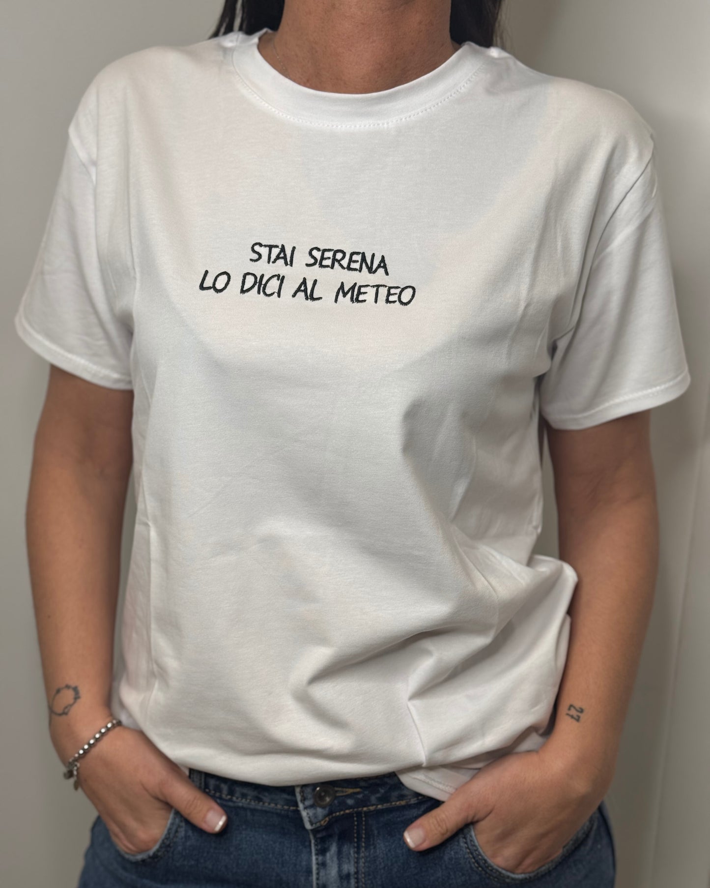 T-shirt scritte black