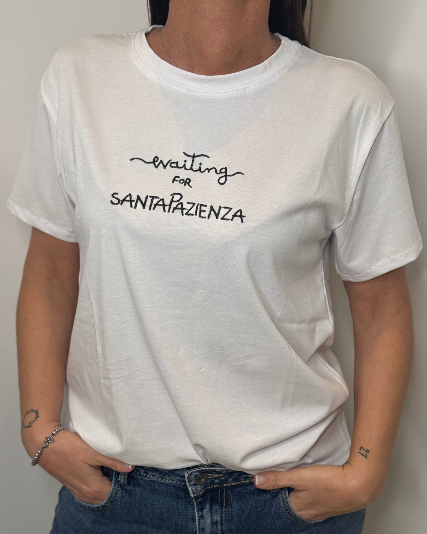 T-shirt scritte black