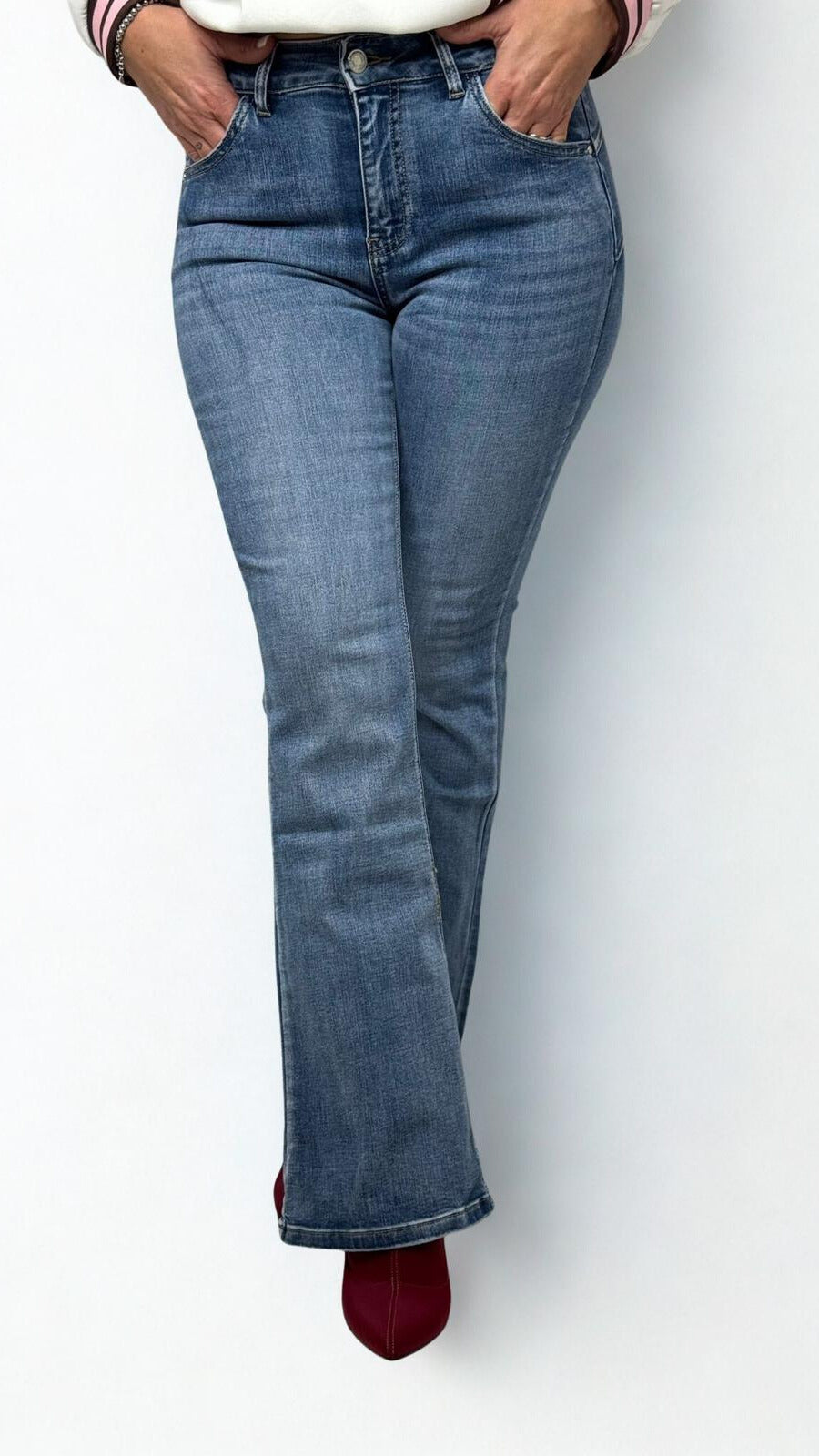 JEANS ZAMPA CURVY