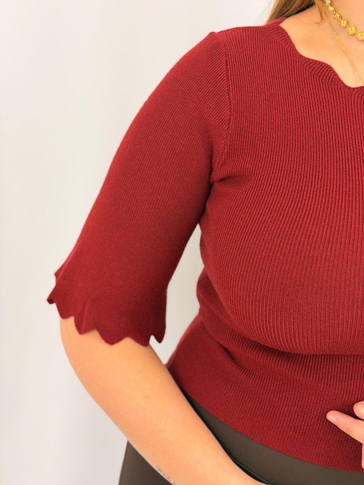 MAGLIA TAYDA BORDEAUX