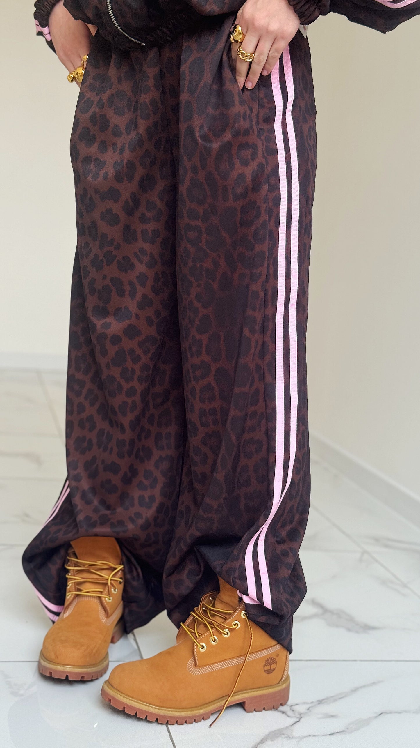 COMPLETO TUTA LEOPARD ROSA