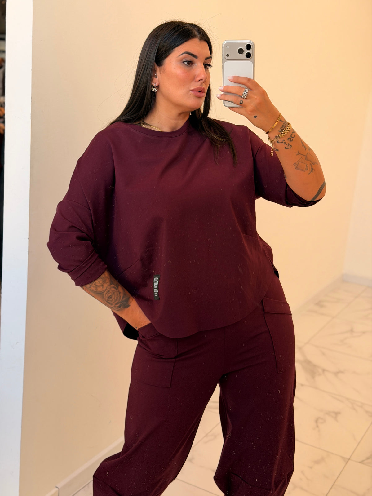 COMPLETO TUTA MISSY BORDEAUX