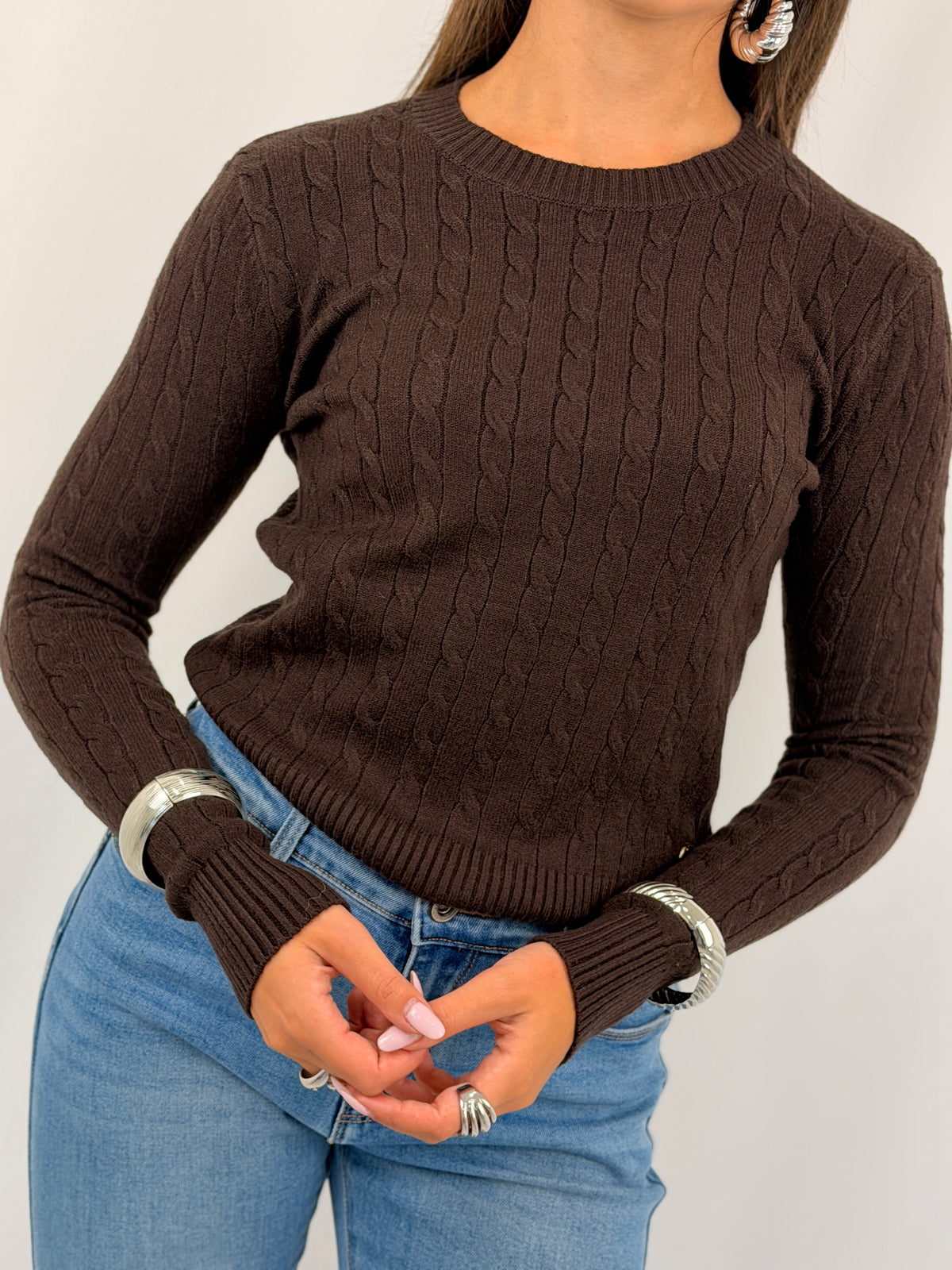 MAGLIA TRECY MARRONE