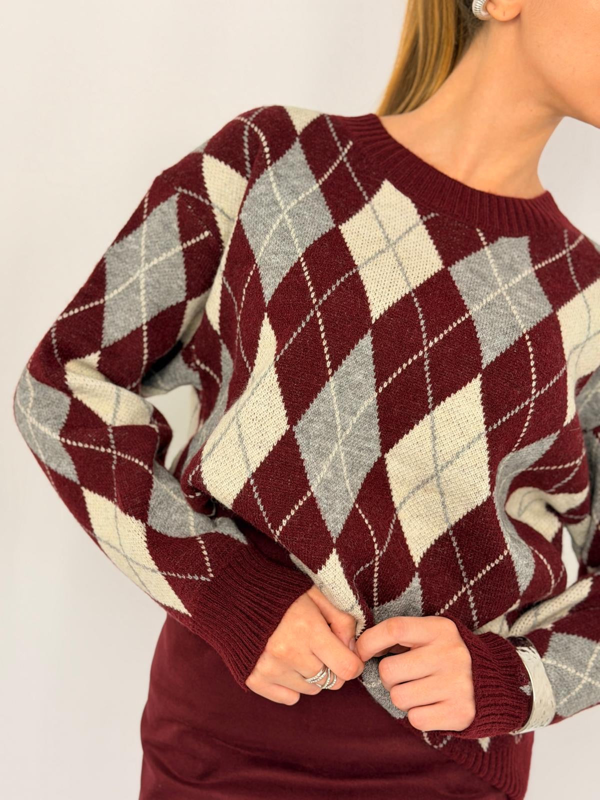 PULL FRANCY BORDEAUX