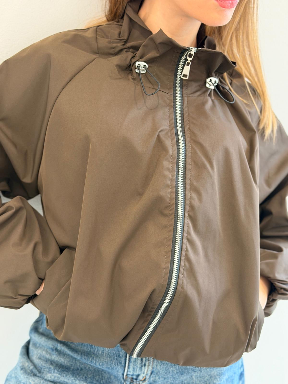 BOMBER ELETTRA MARRONE