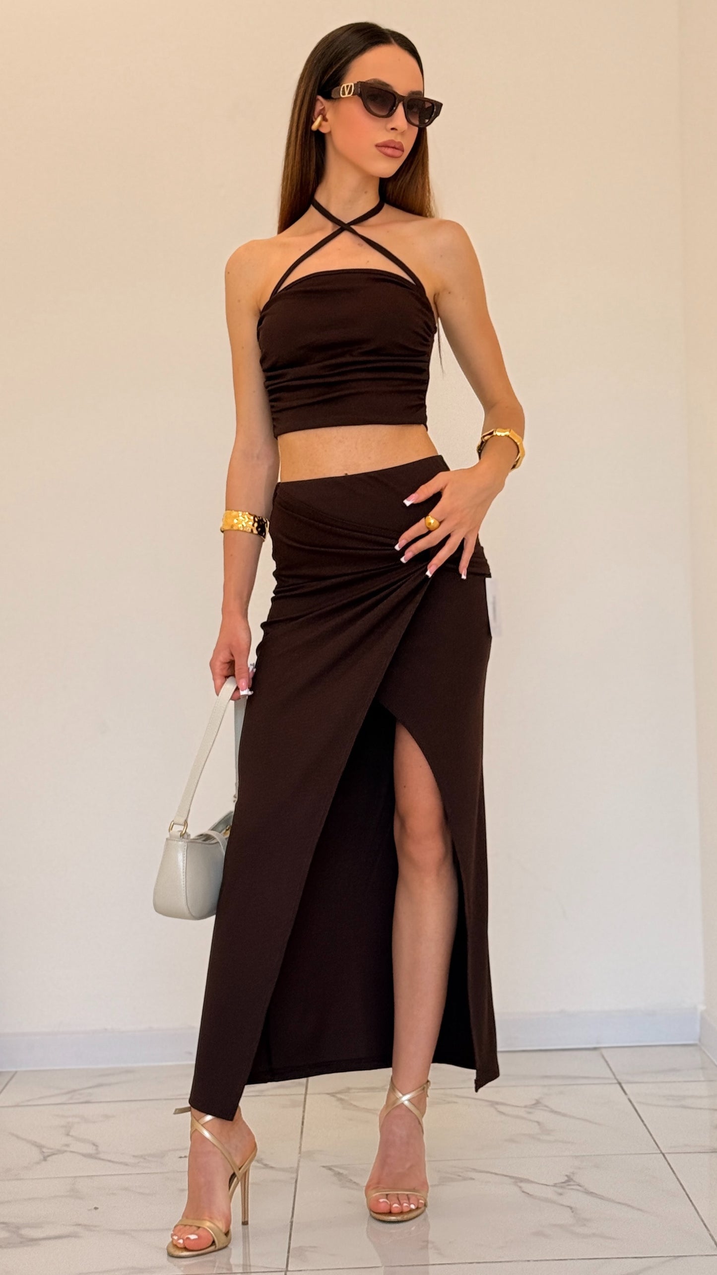 COORDINATO SUMMER MARRONE
