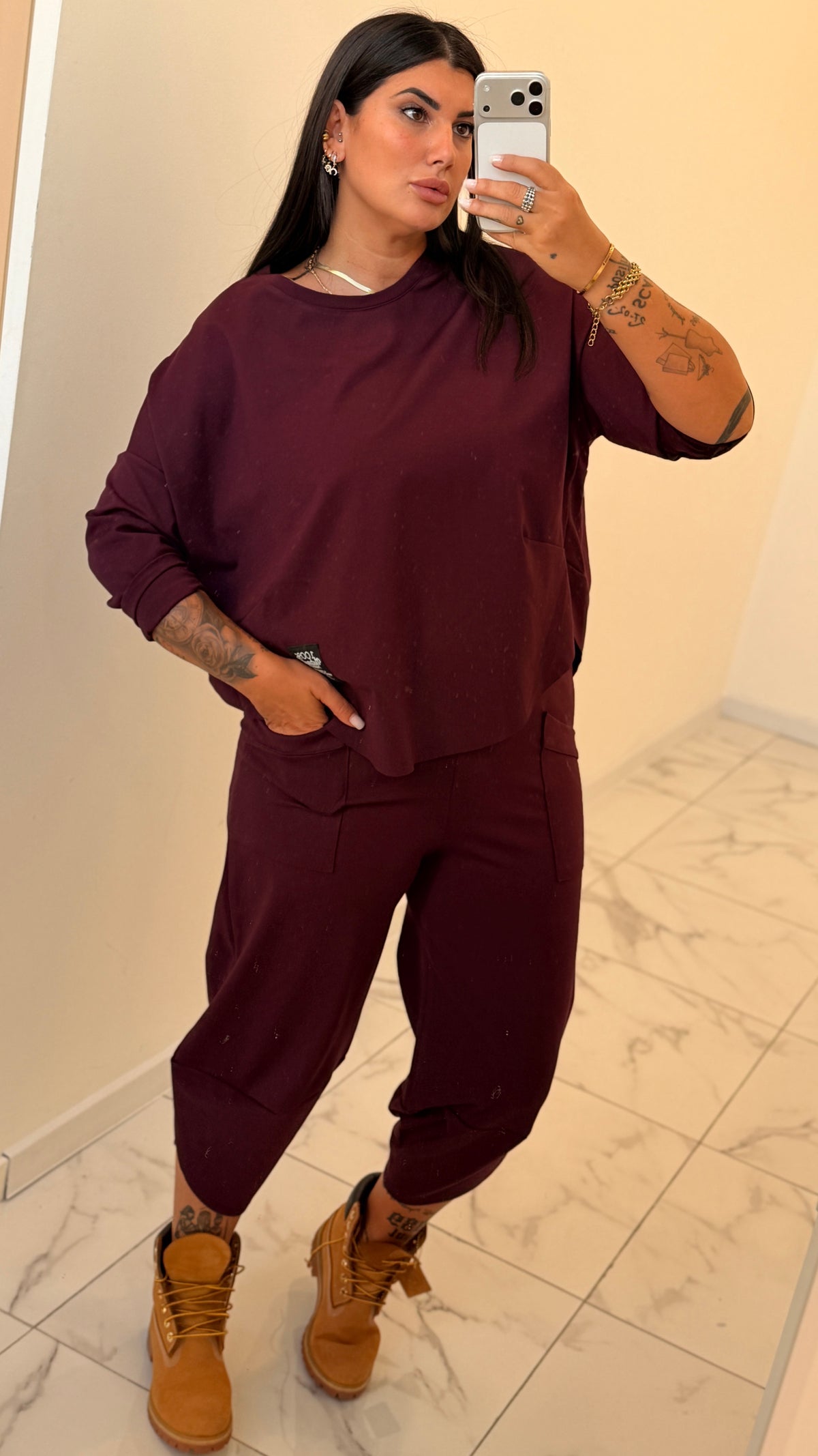 COMPLETO TUTA MISSY BORDEAUX