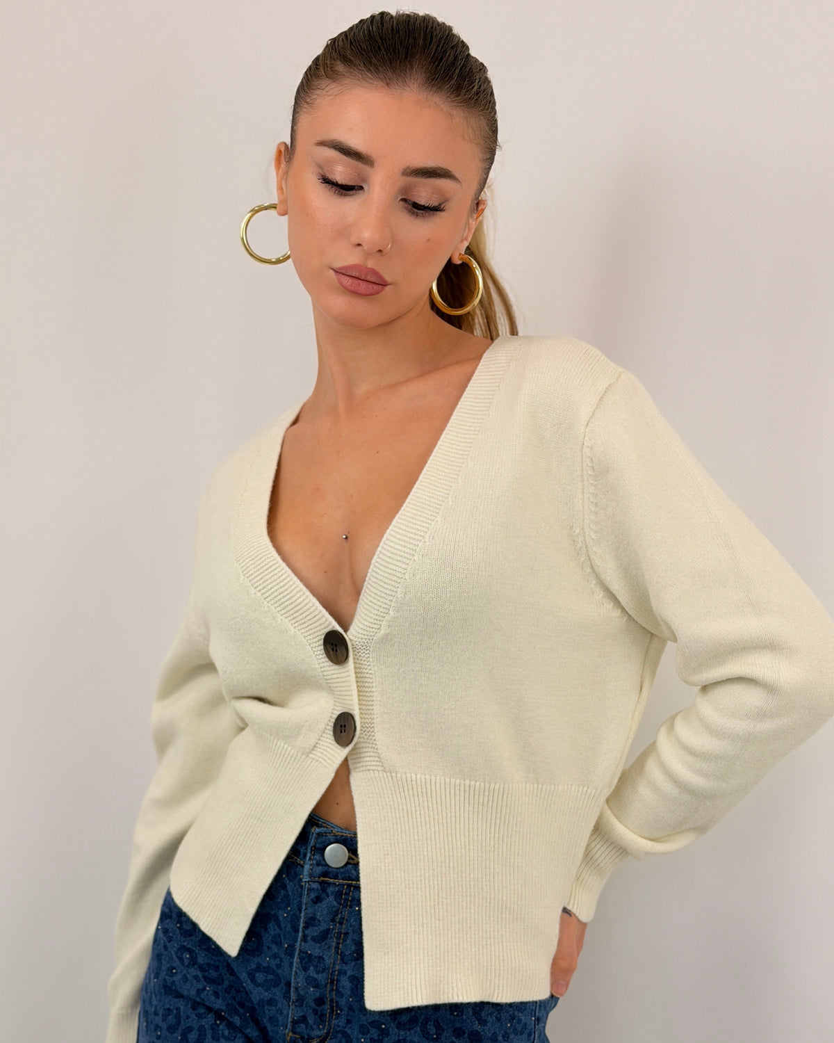 CARDIGAN BONNY BIANCO