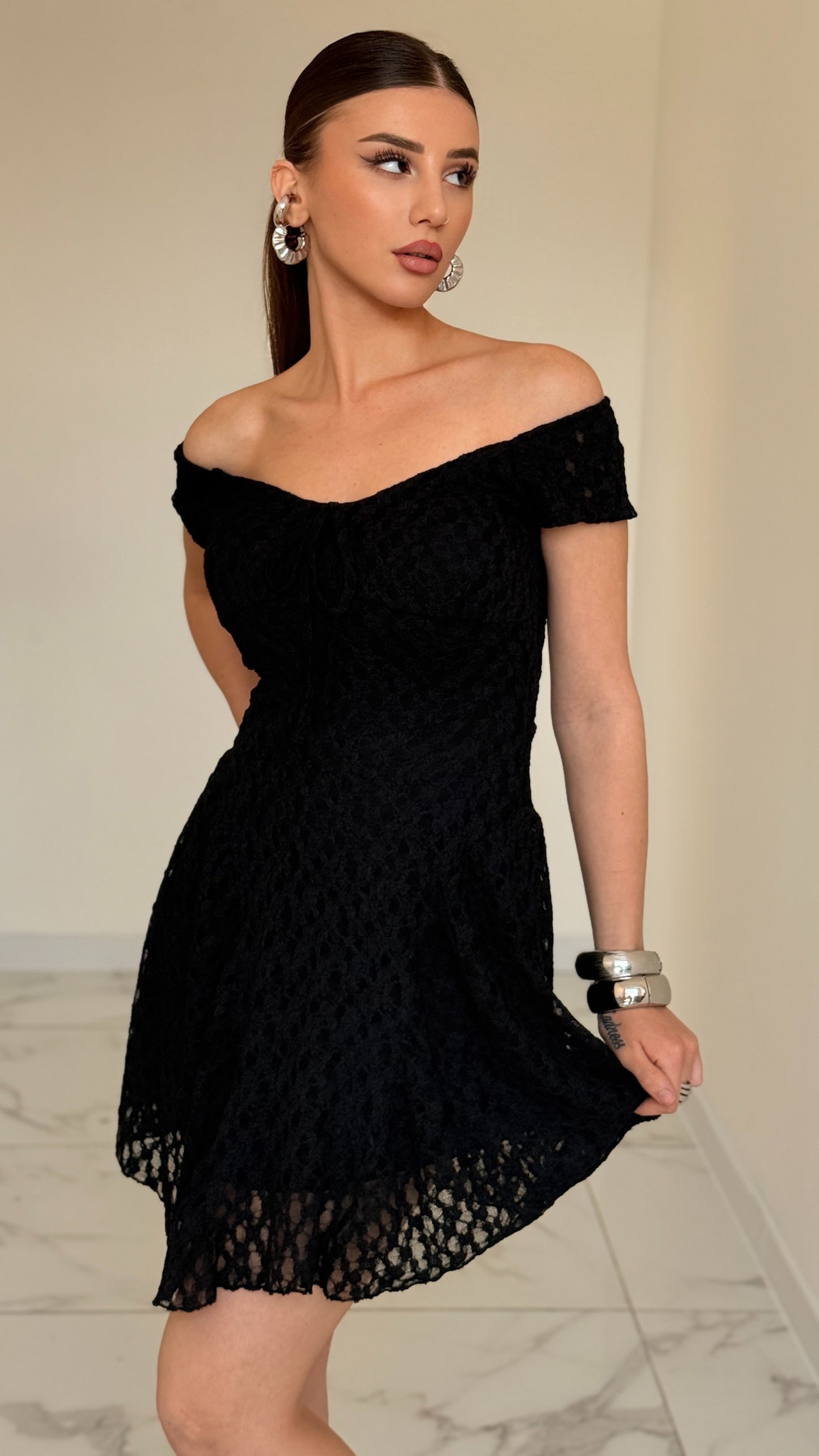 VESTITO GIULIA NERO
