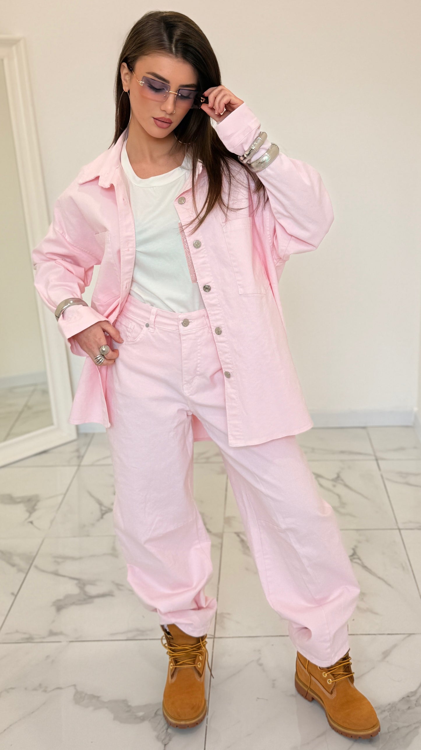 CAMICIA DENIM VIKY ROSA