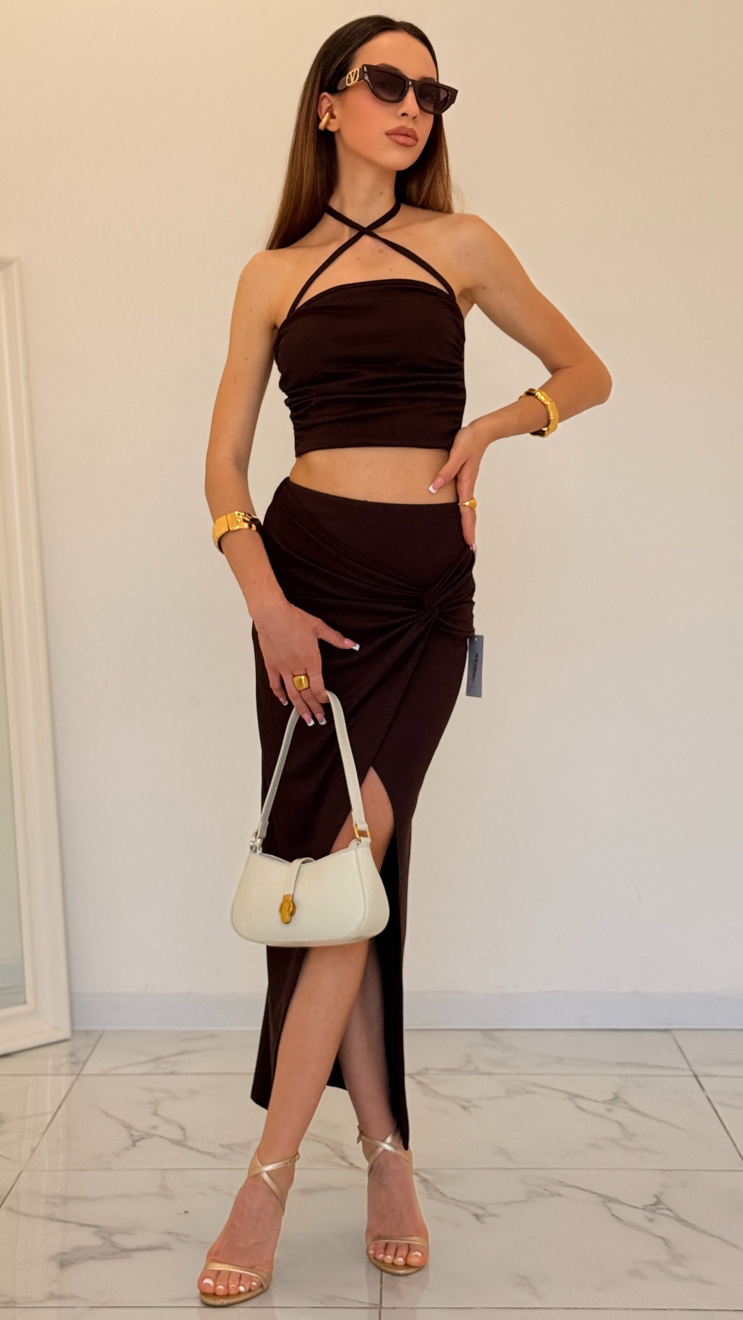 COORDINATO SUMMER MARRONE