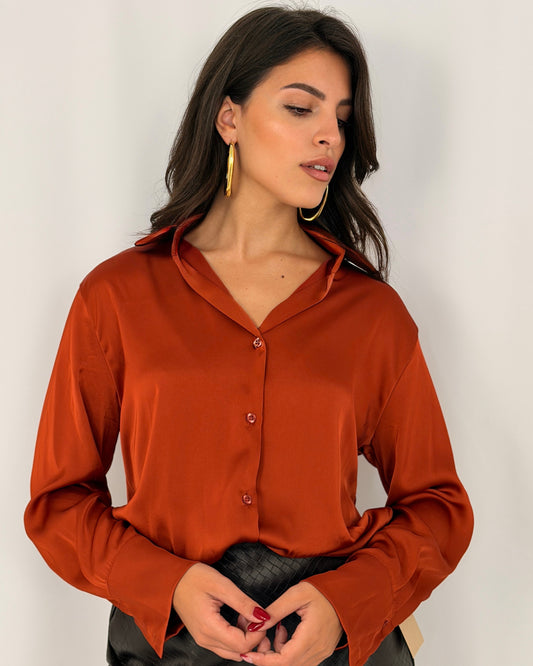 CAMICIA LIDIA MATTONE