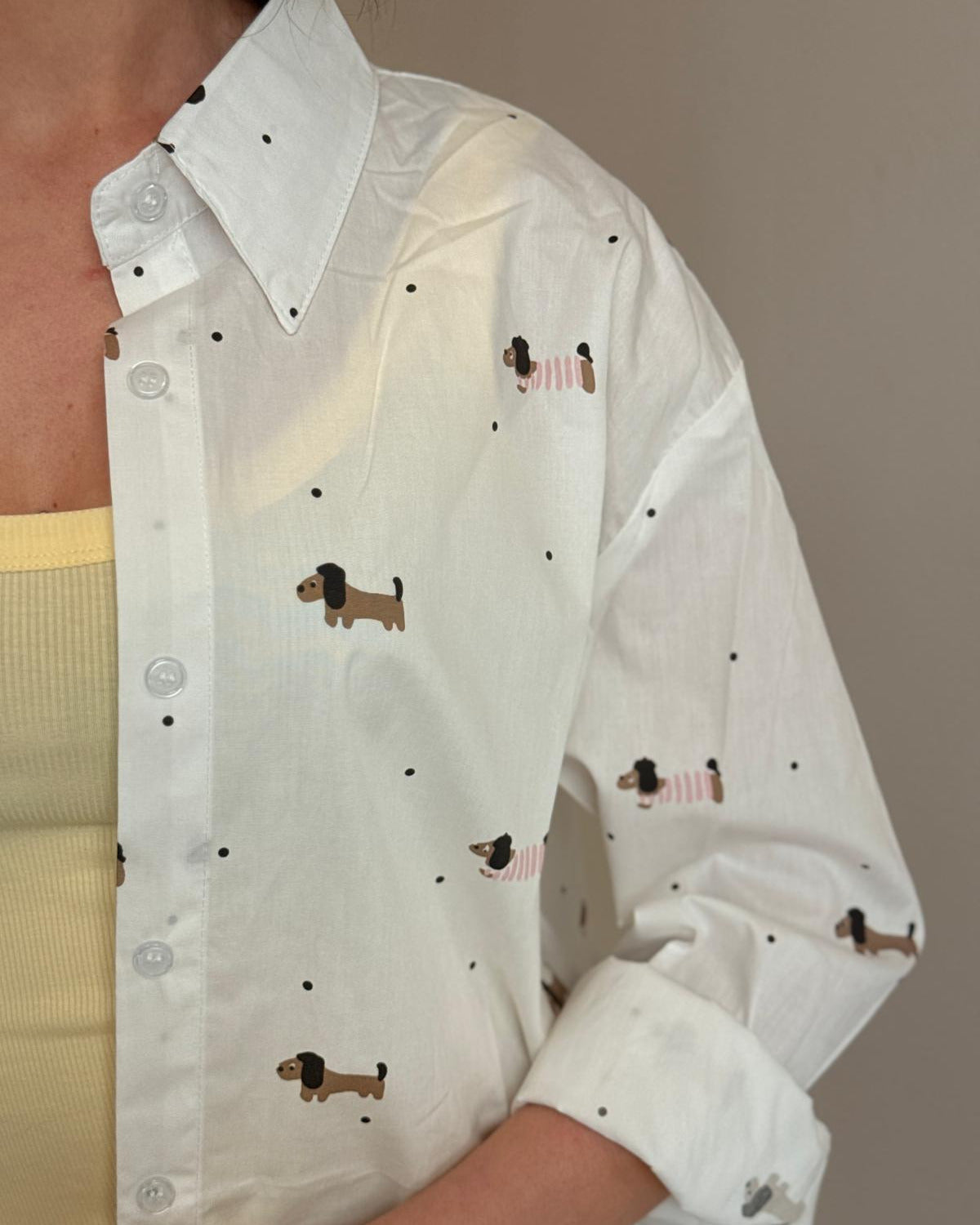 CAMICIA BASSOTTI ROSA