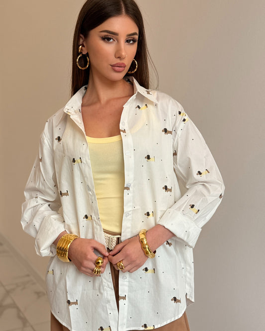 CAMICIA BASSOTTI GIALLA