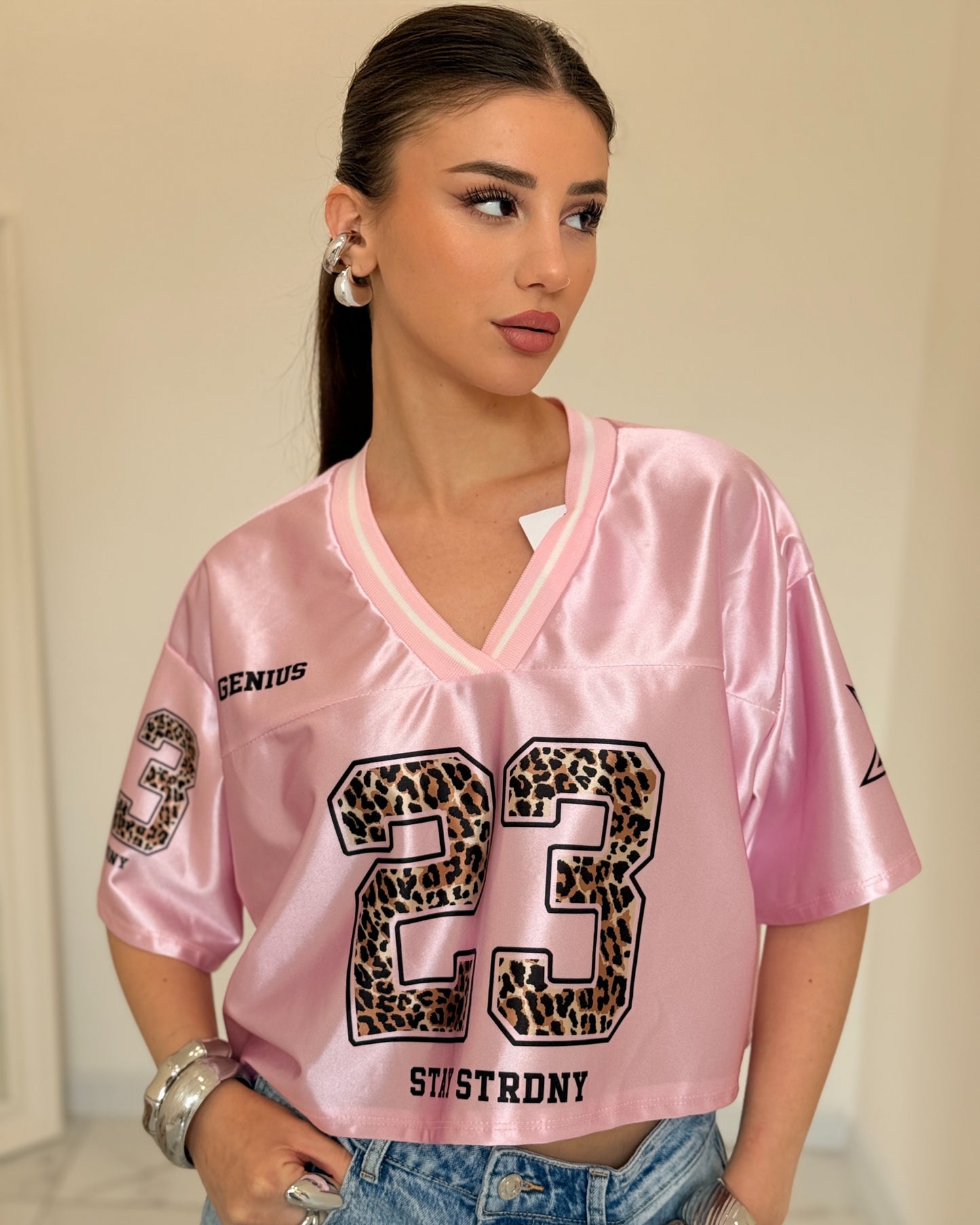 T-SHIRT CROP STELLA ROSA