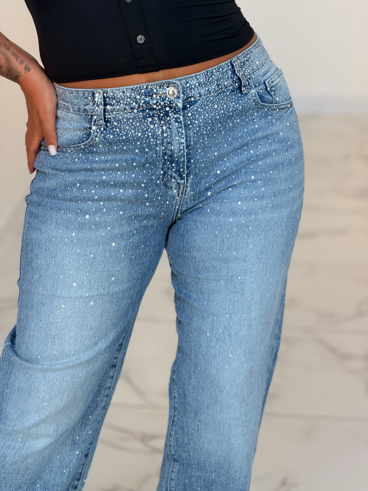 JEANS SWAROVSKI CURVY