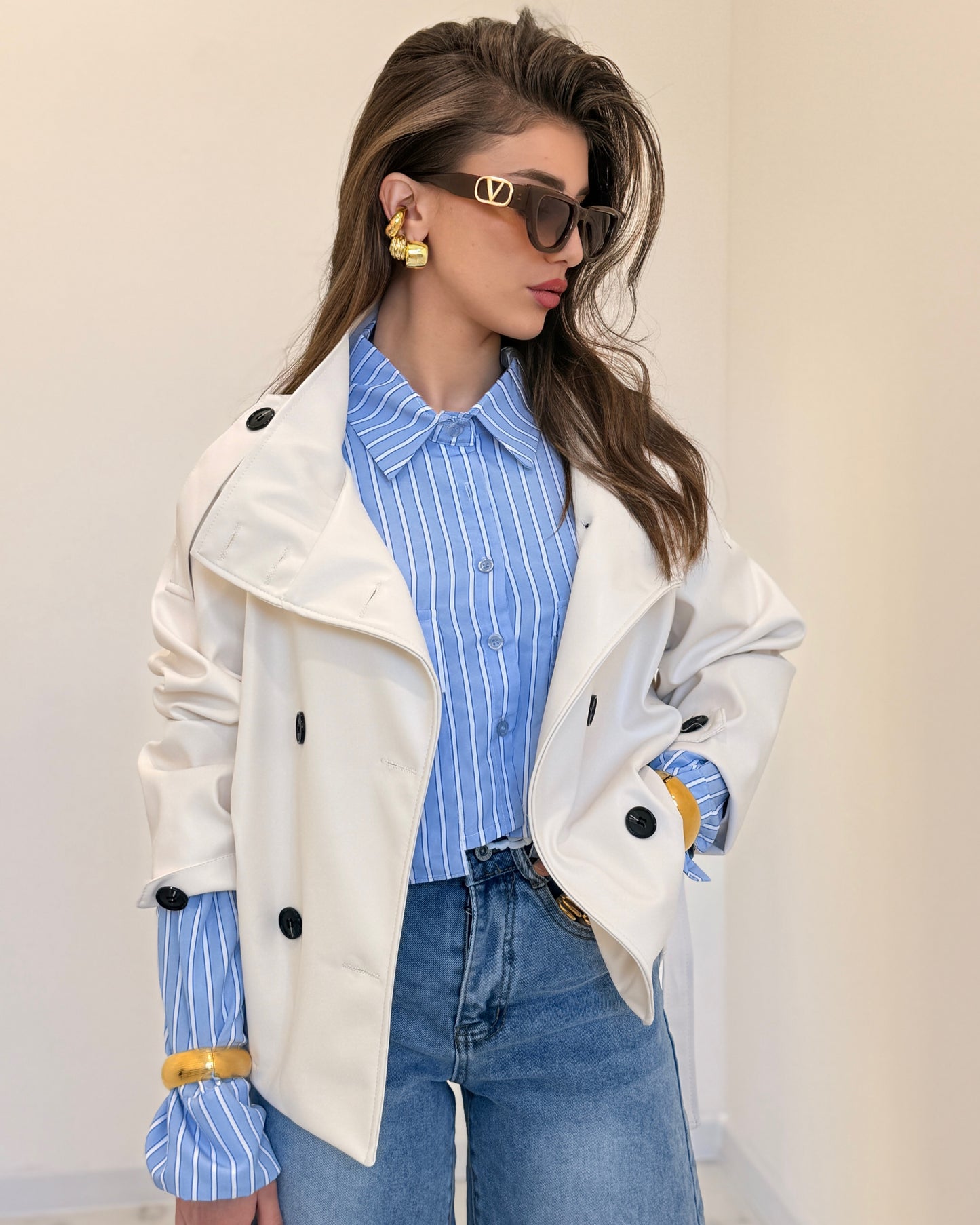 GIACCA PELLE MISSY BIANCA