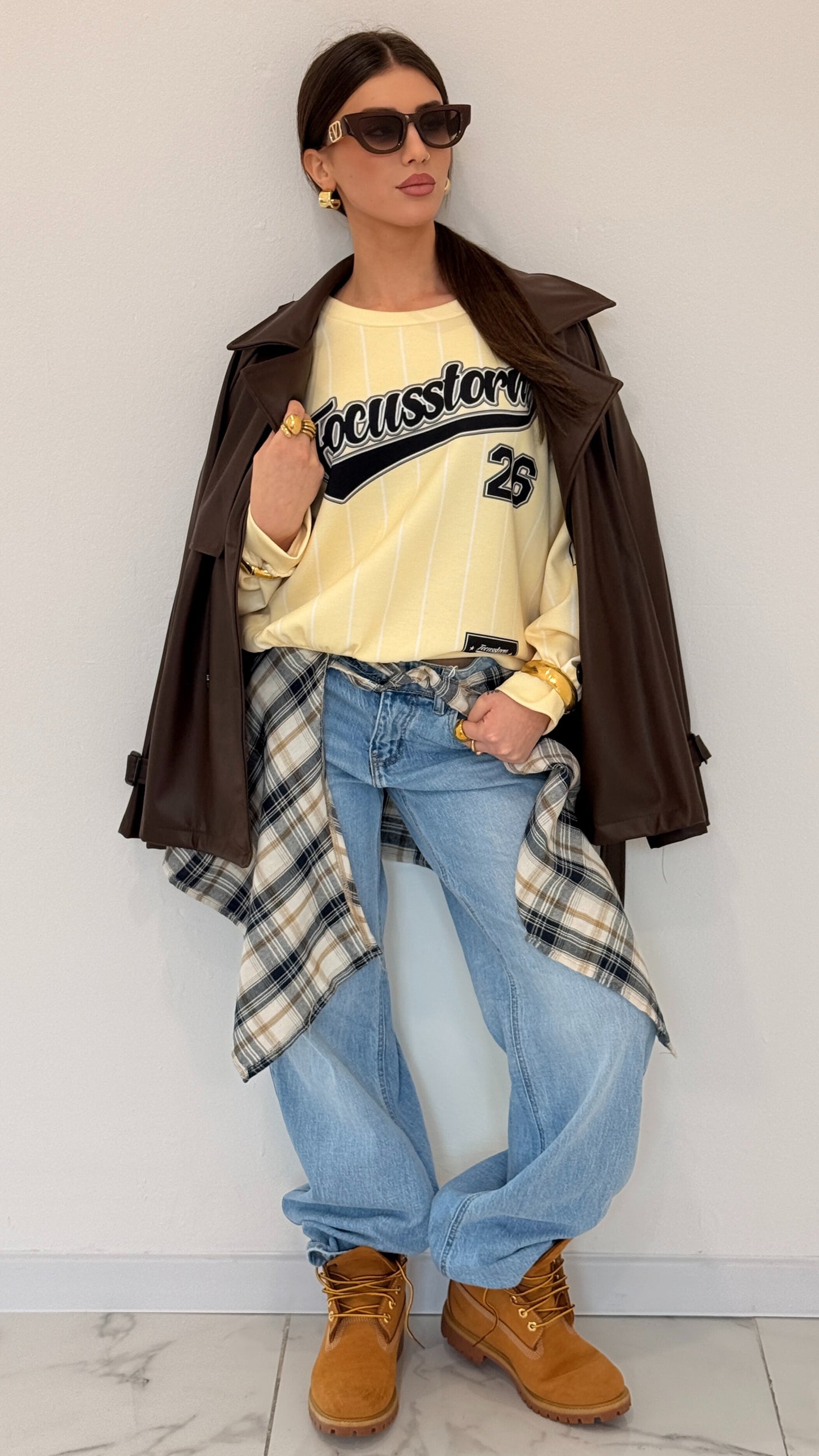 GIACCA PELLE MISSY MARRONE