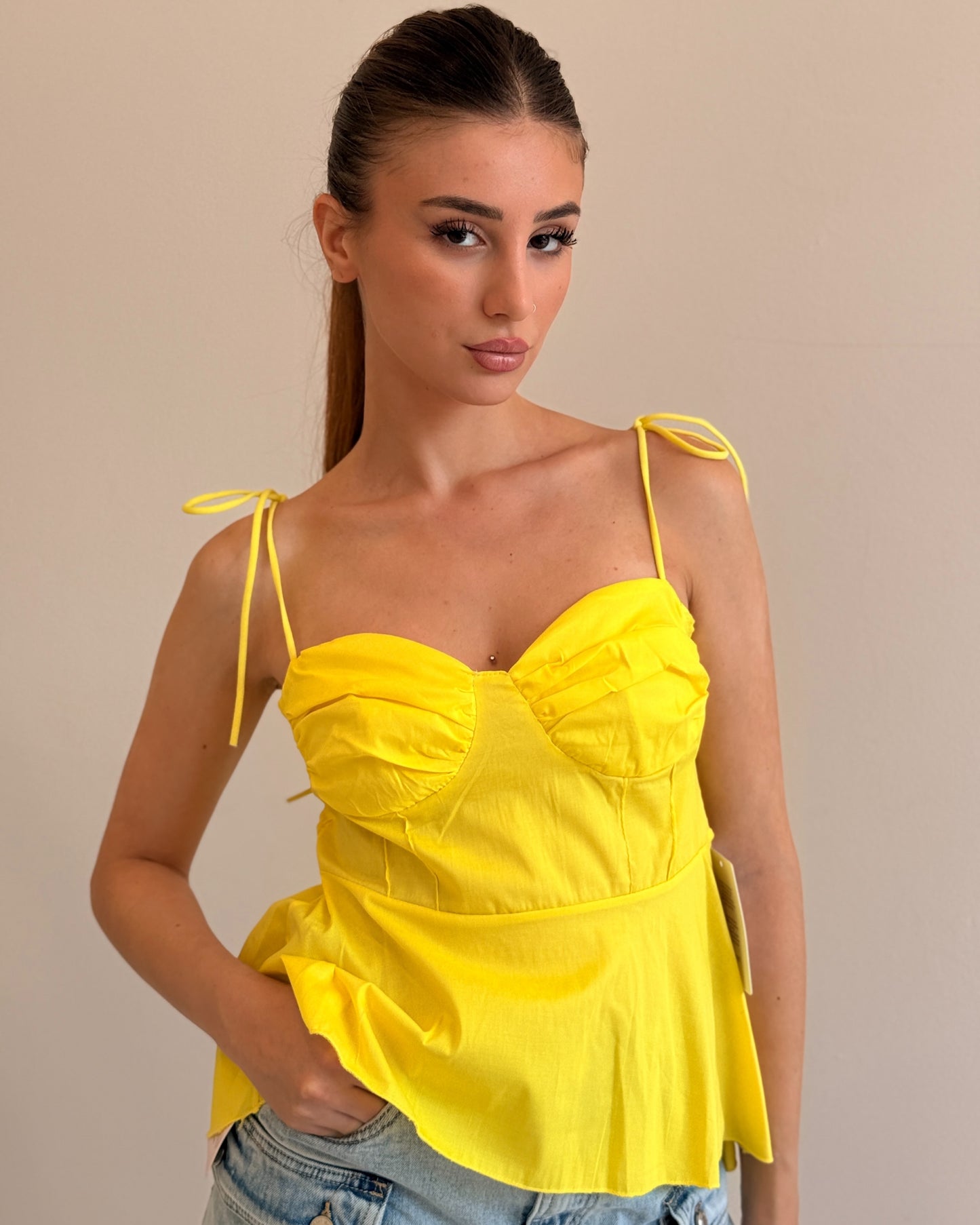 TOP KELLY GIALLO