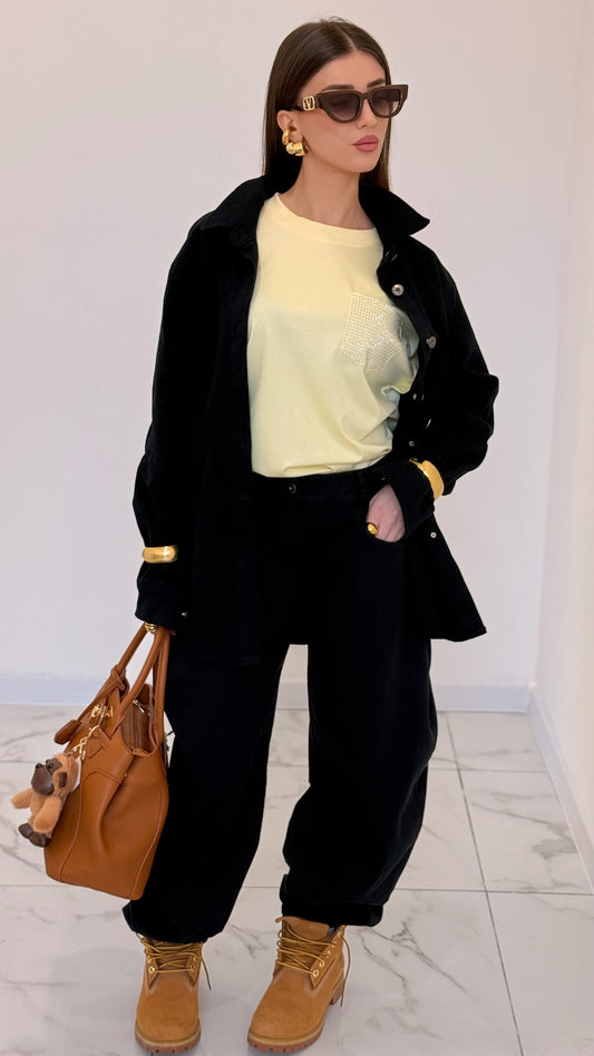 JEANS BAGGY VICKY NERO