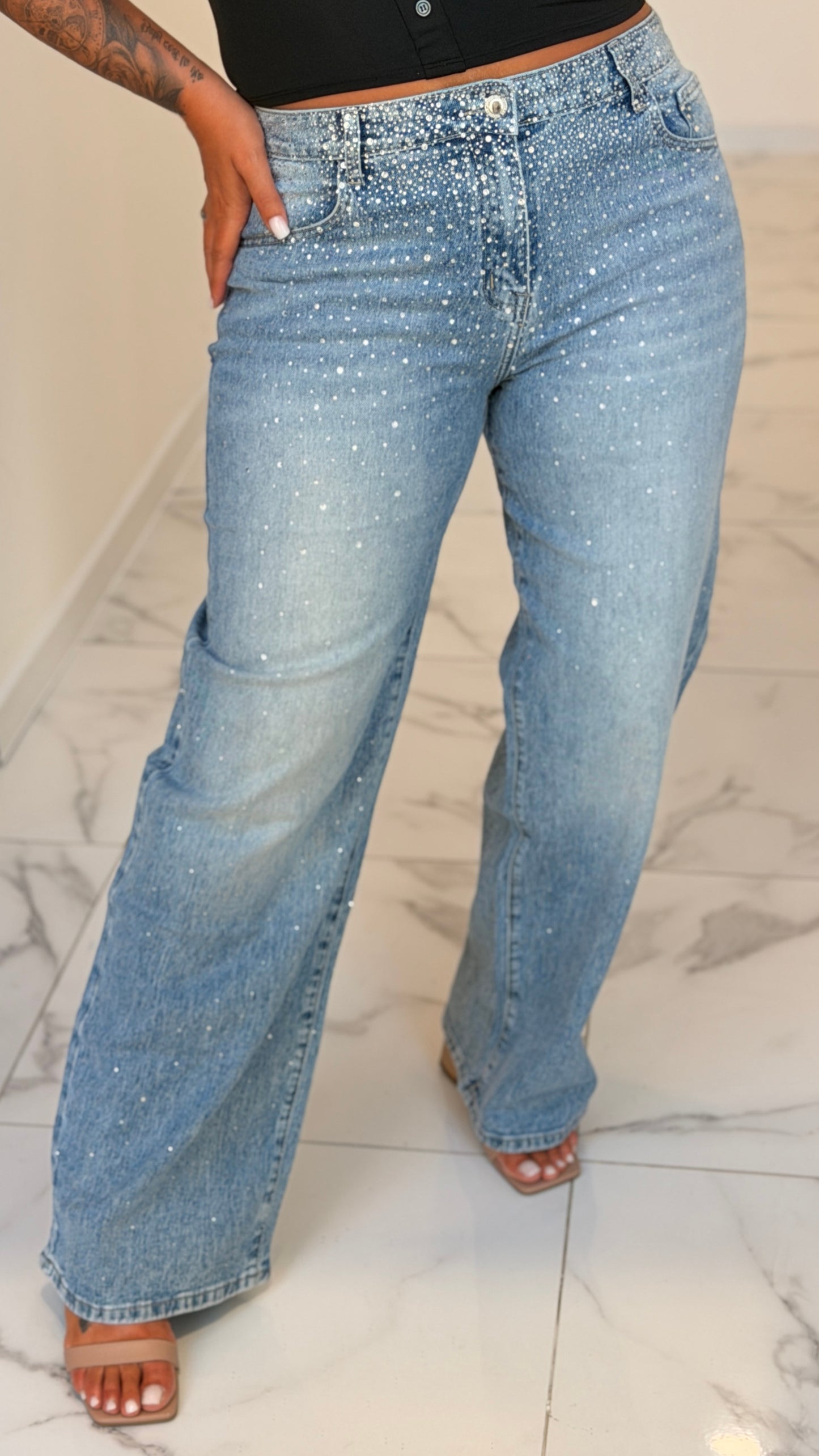 JEANS SWAROVSKI CURVY