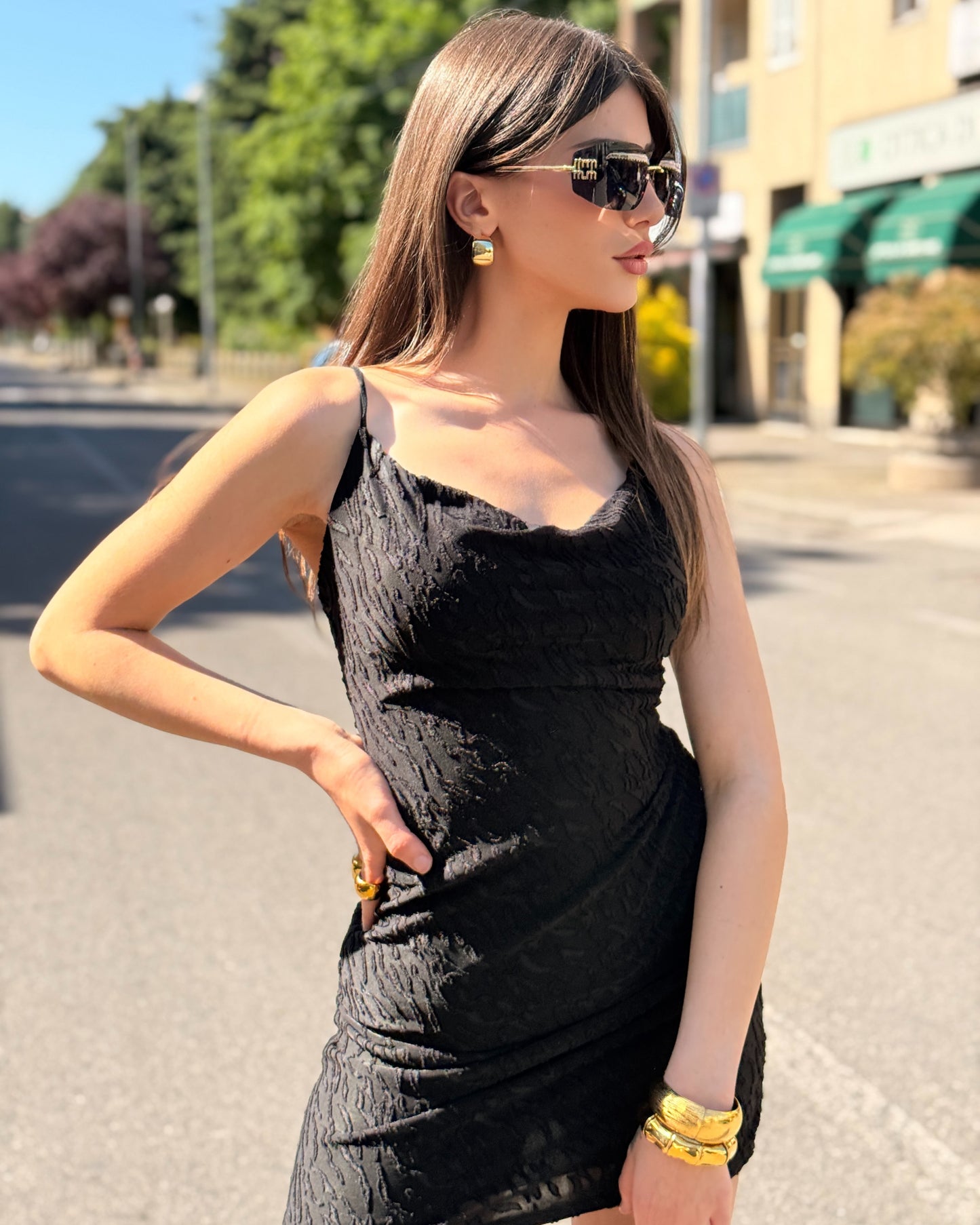 VESTITO ZAIRA NERO