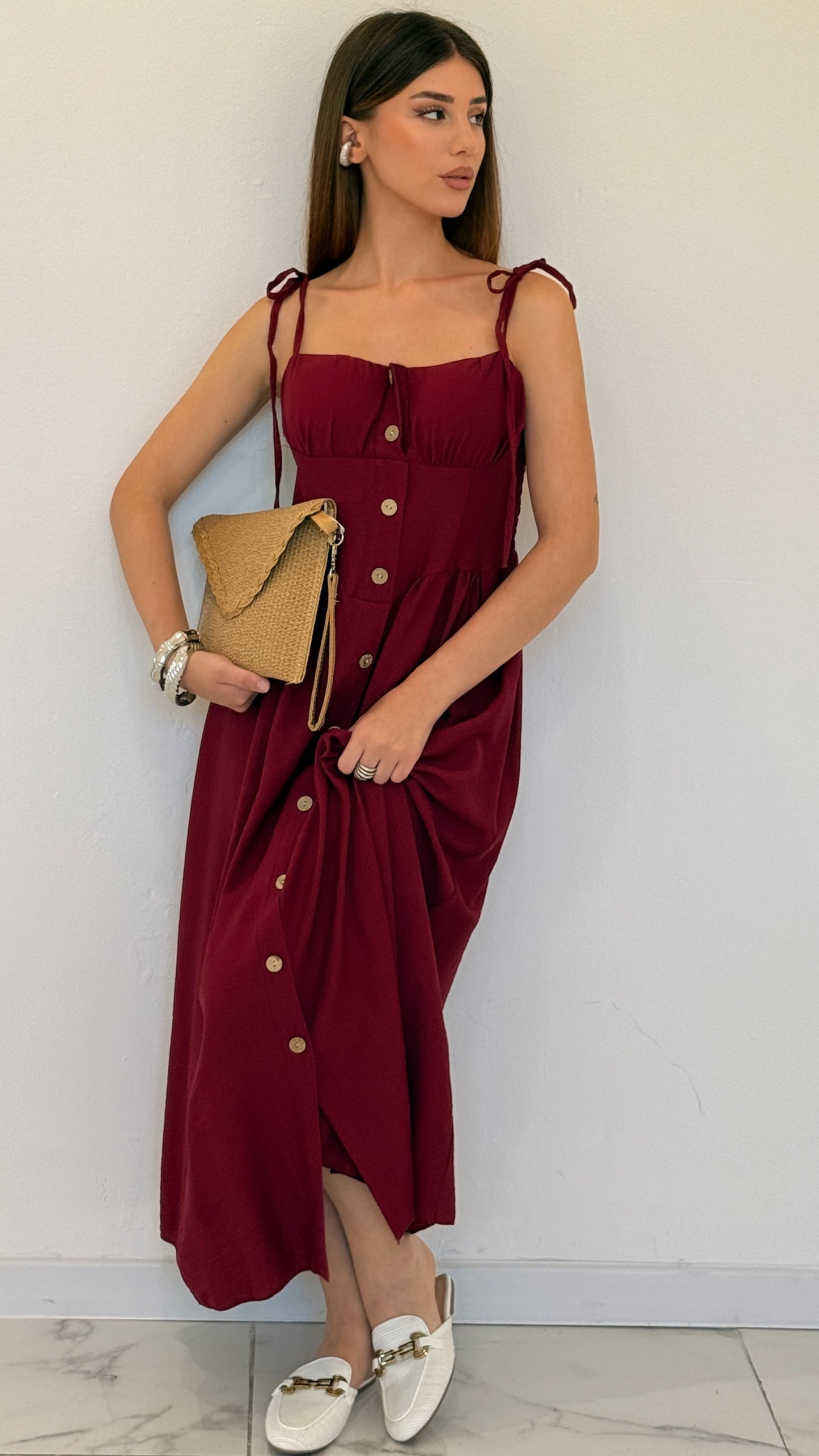 VESTITO BONNY BORDEAUX