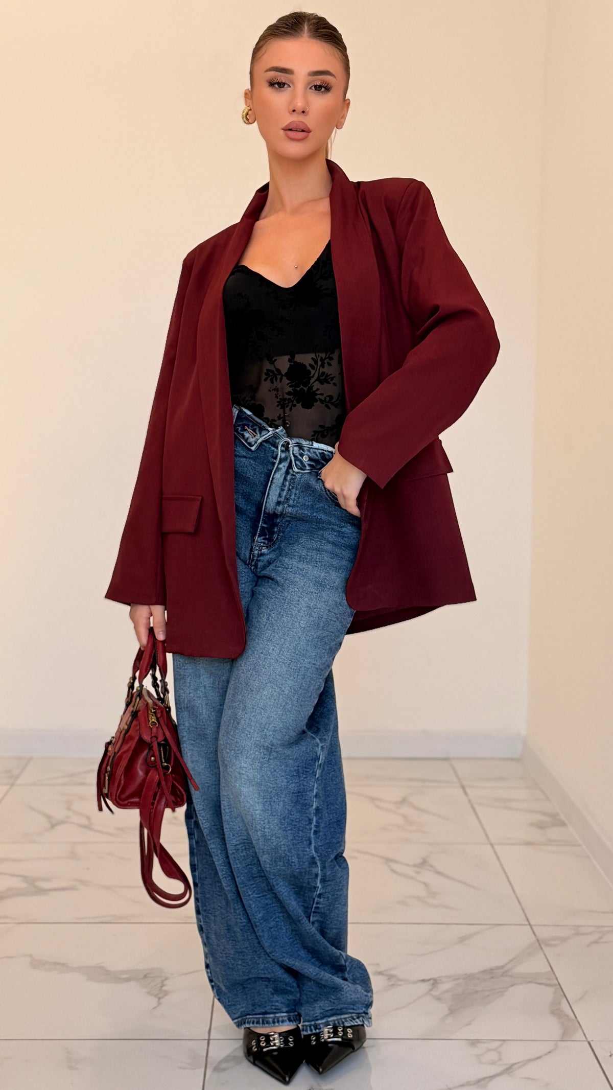 BLAZER BASIC BORDEAUX