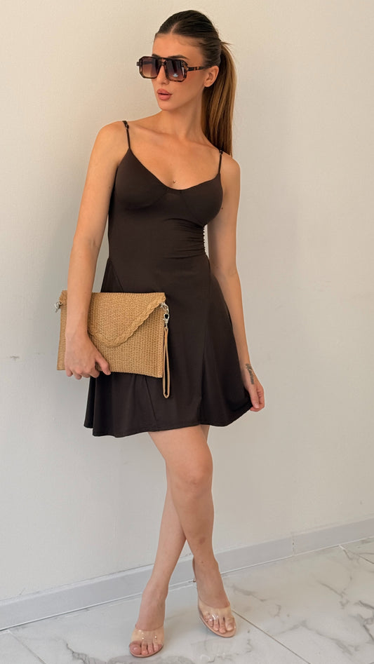 VESTITO LUNA MARRONE