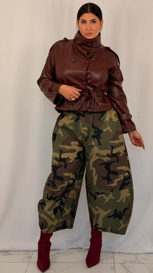 PANTA MILITARE CURVY