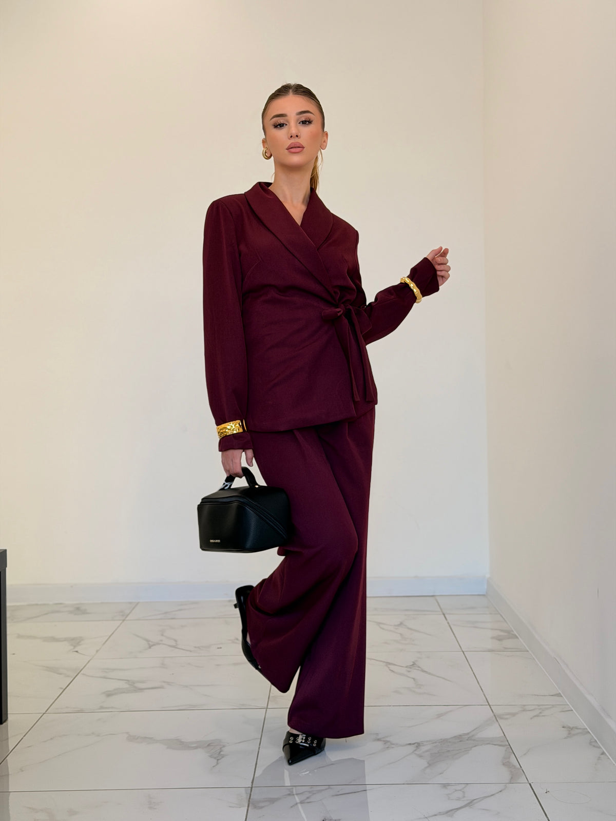TAILLEUR ROSY BORDEAUX