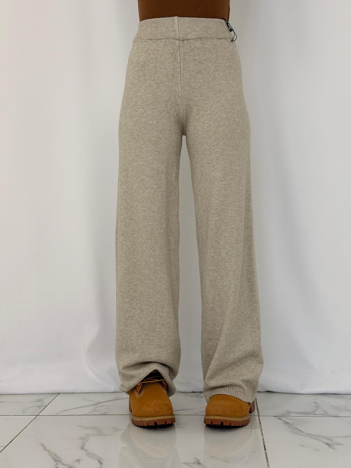 PANTA IN MAGLINA BEIGE