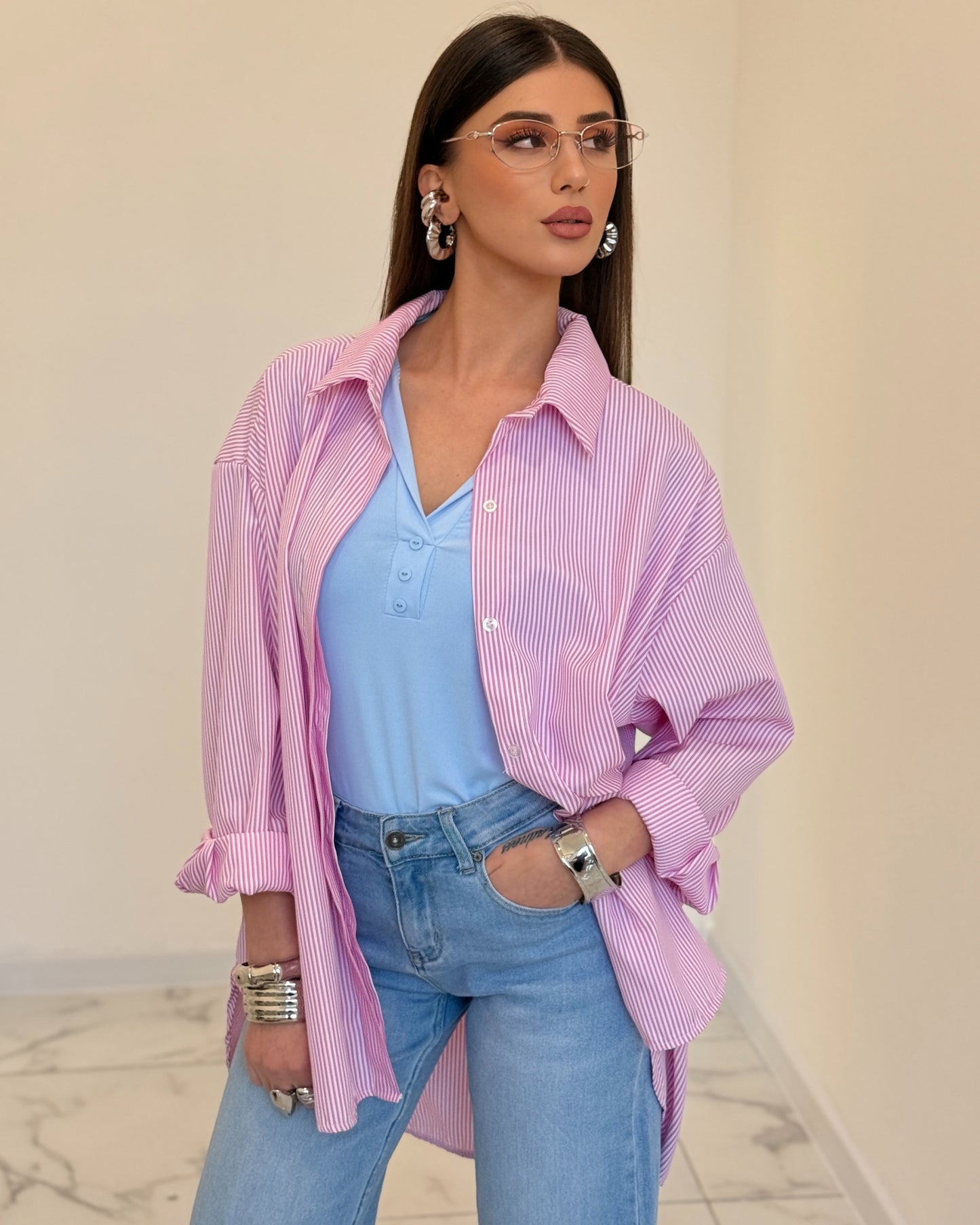 CAMICIA SUNDAY ROSA