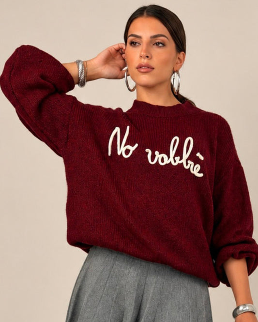 PULL NO VABBÈ BORDEAUX
