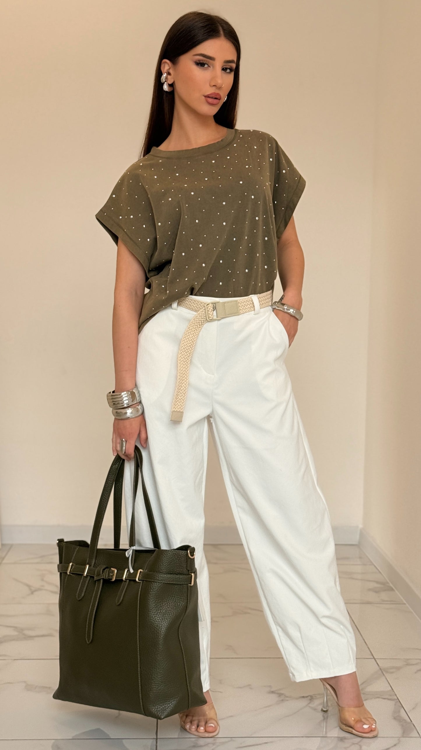 T-SHIRT SWAROVSKI VERDE