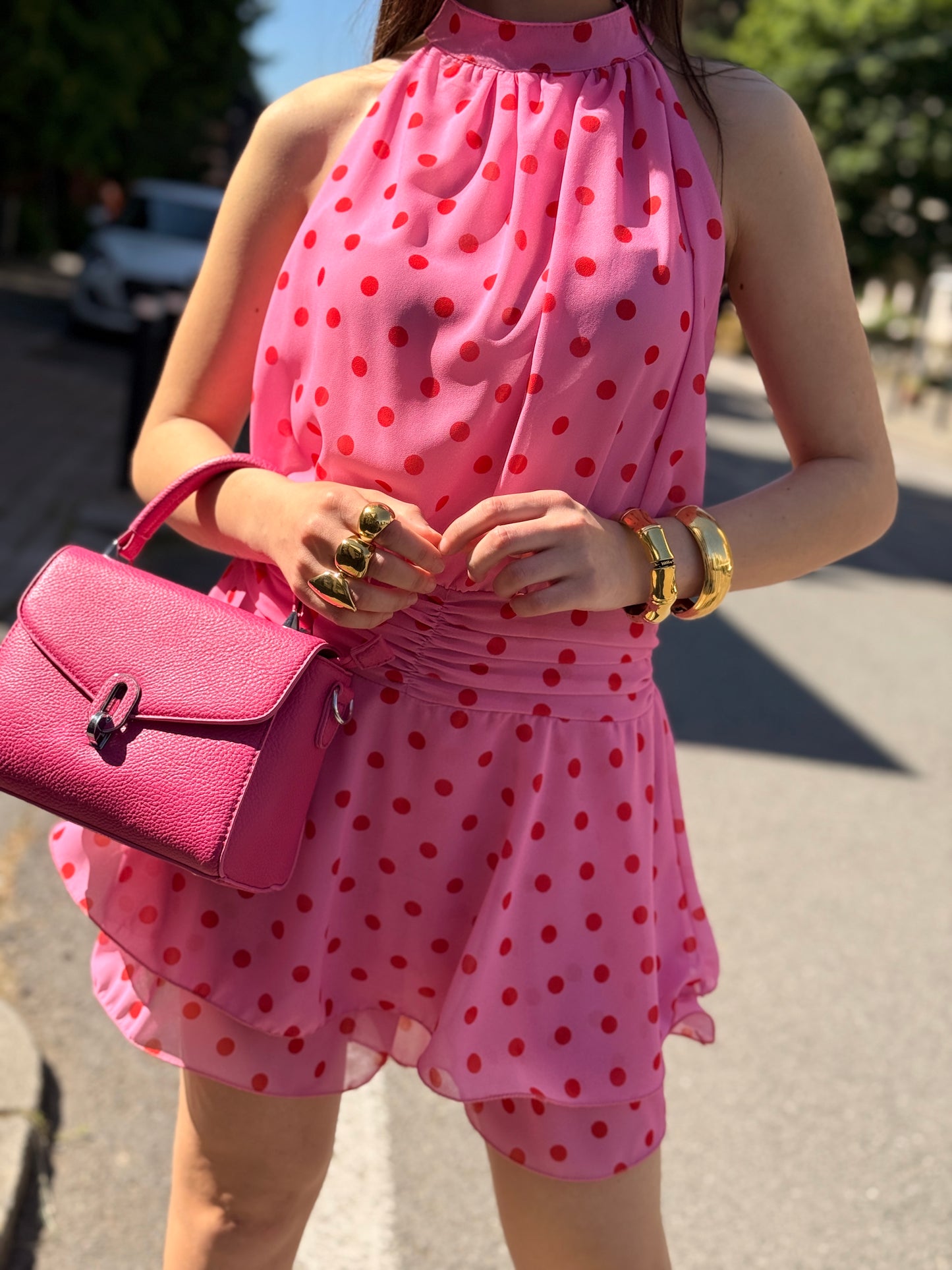 VESTITO POIS ROSA