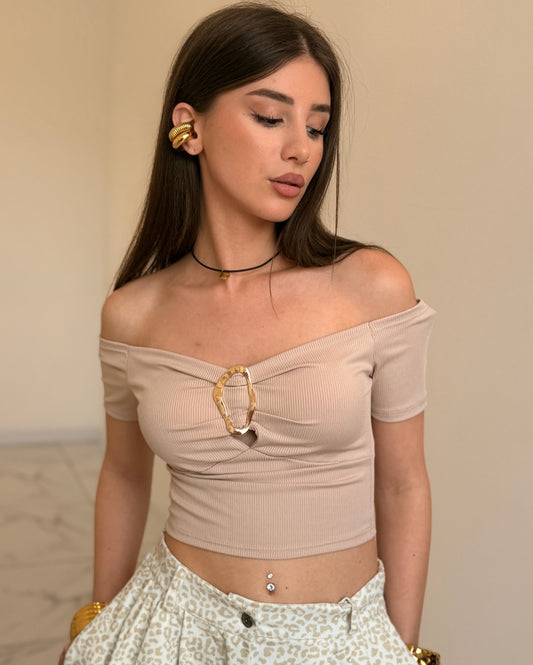 TOP GIULIA BEIGE
