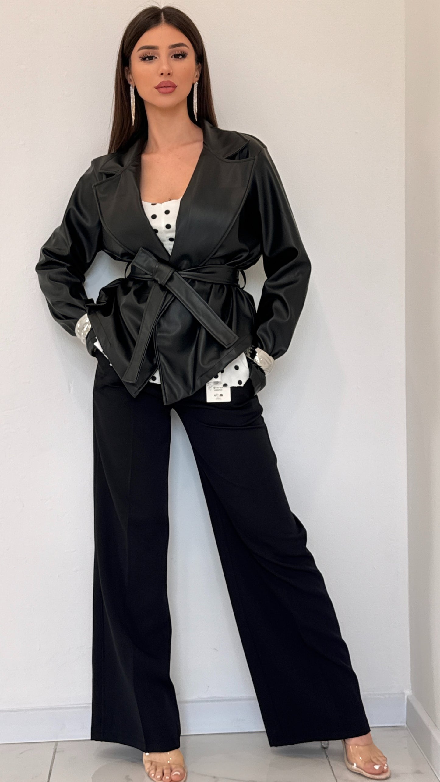 GIACCA PELLE EMMA NERA