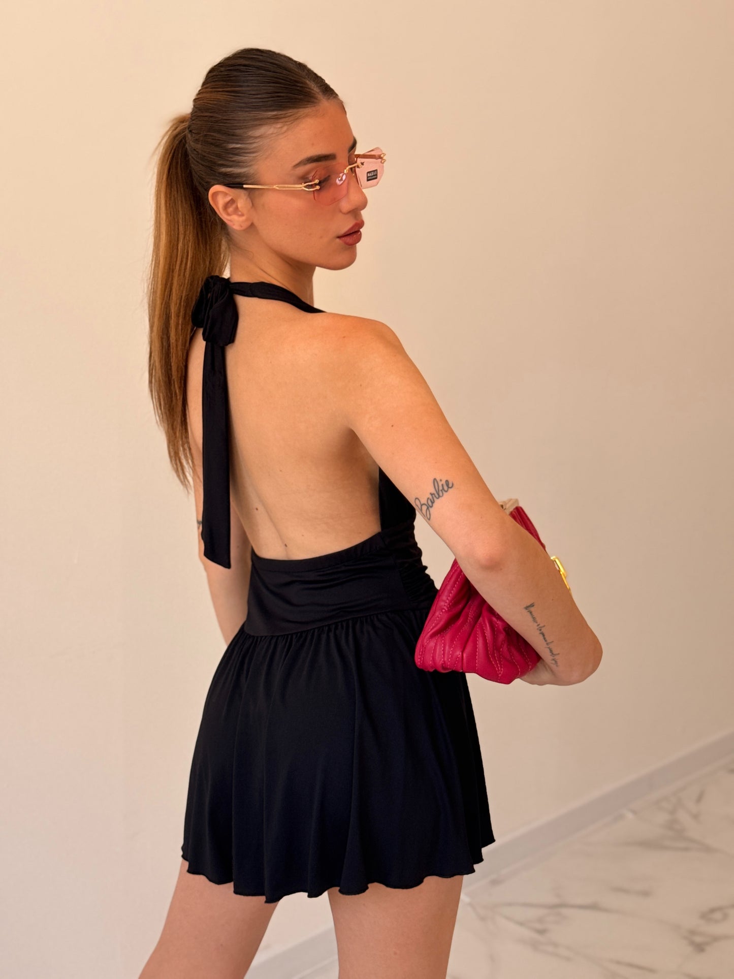 VESTITO SELMA NERO