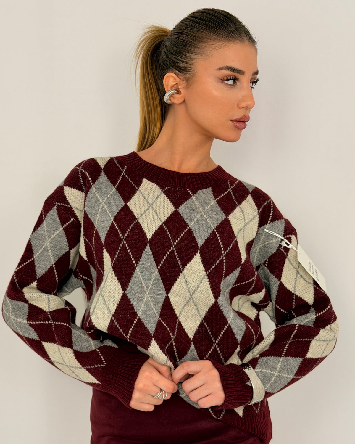 PULL FRANCY BORDEAUX