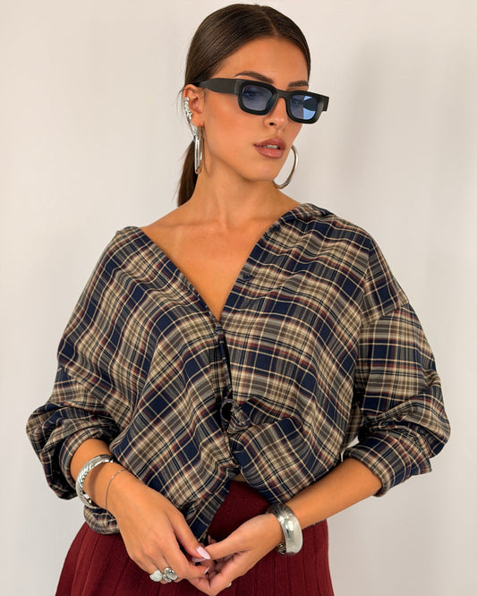 CAMICIA ELETTRA BLU