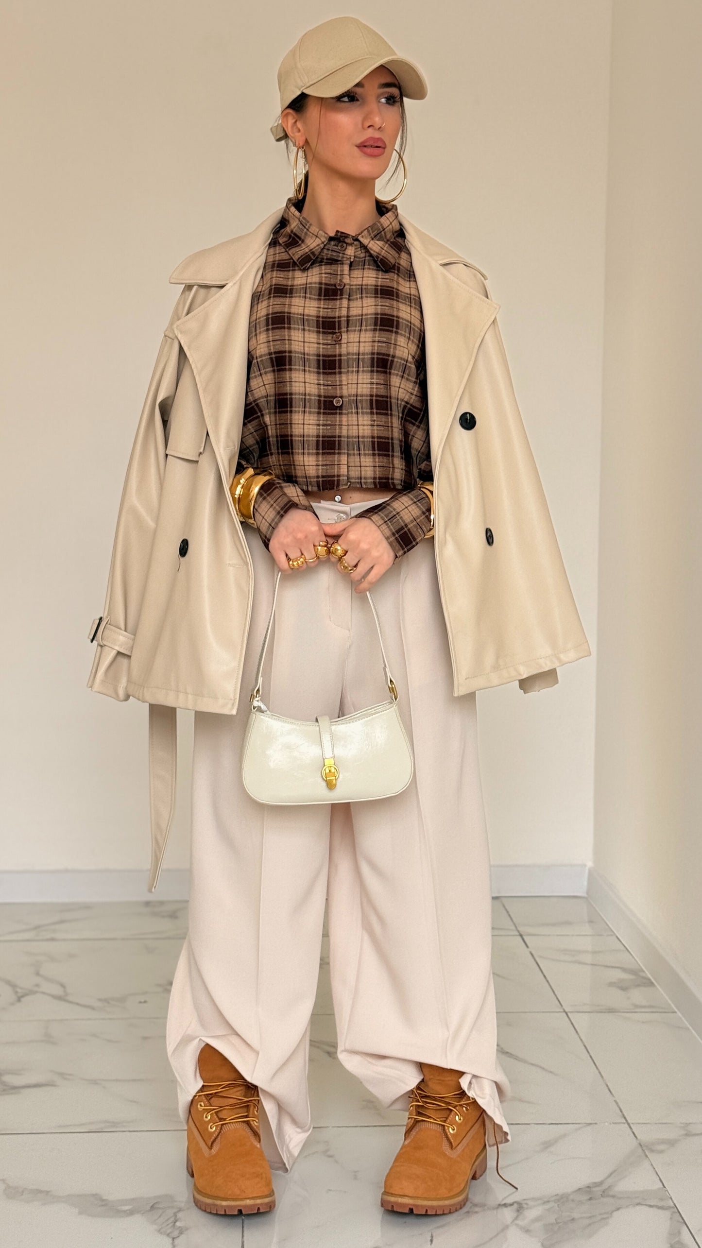 GIACCA IN PELLE COCO BEIGE